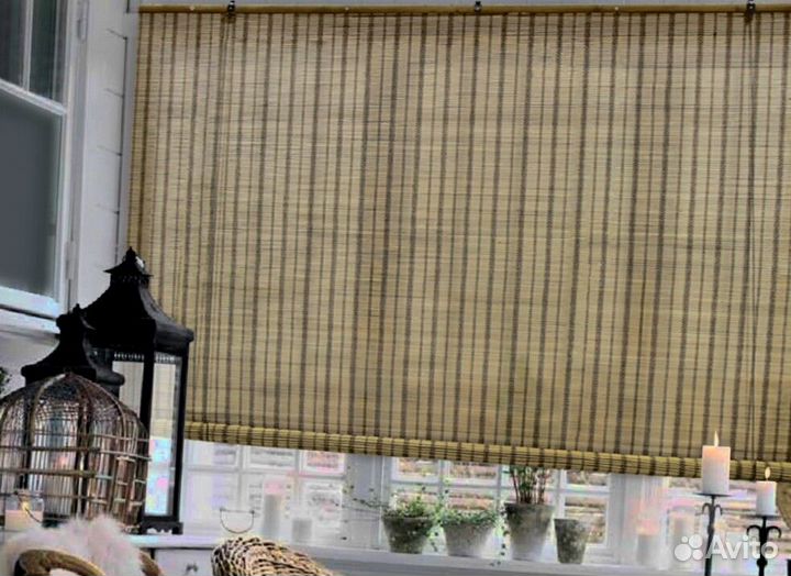 Жалюзи и шторы из бамбука
