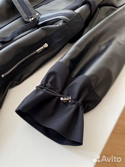 Кожаный плащ Hermes