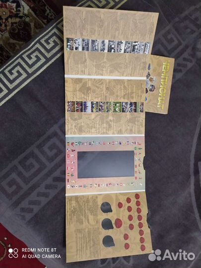 Альбом планшет для 3-х монет и банкноты чм по футб