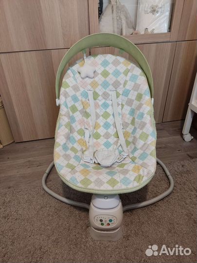 Детский шезлонг - качалка