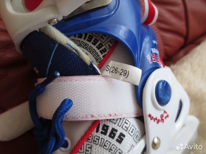 Коньки детские раздвижные зимние