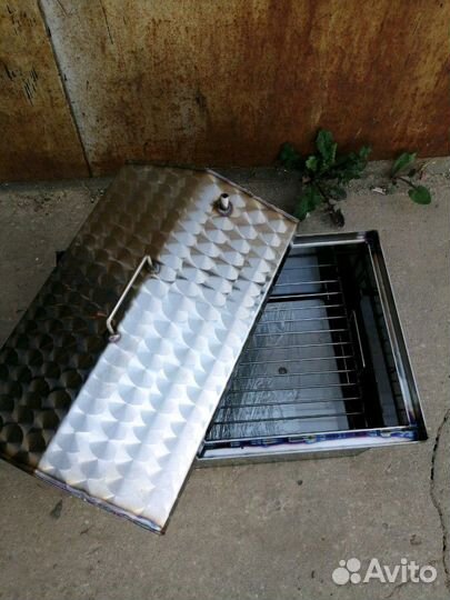 Коптильня горячего копчения 2мм Нержавейка