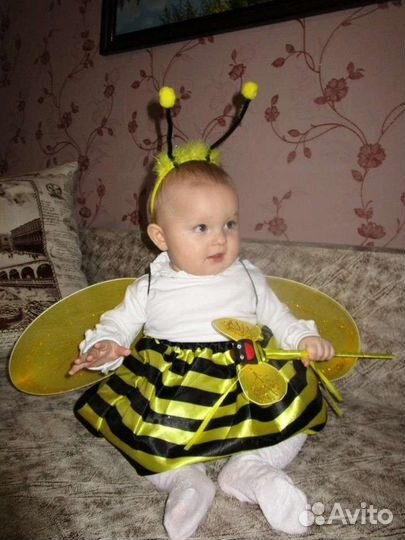 Новогодний костюм Пчёлка для ребёнка 1-2 года