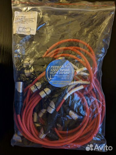 Аудиокабель, стерео-пара, балансный 1K-A11-001RT