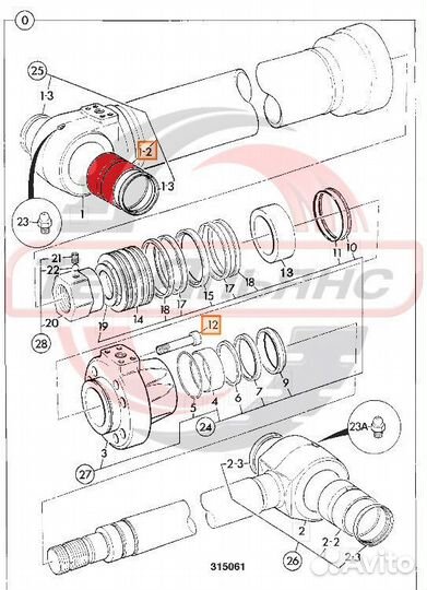 Втулка 6900/0779 г/ц ковша