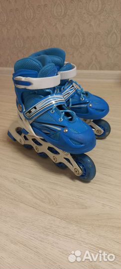 Роликовые коньки детские раздвижные б/у