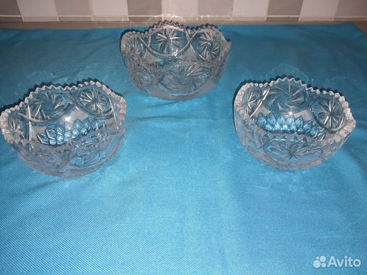 Хрустальные салатники СССР