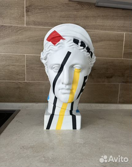 Скульптура девушки голова Дианы декор интерьера
