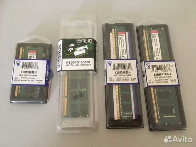Оперативная память DDR3, DDR4