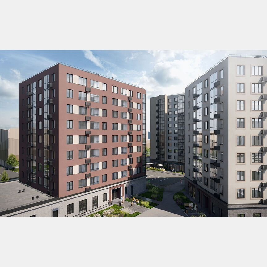 3-к. квартира, 68,4 м², 8/9 эт.