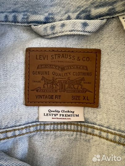 Джинсовая куртка мужская levis xl