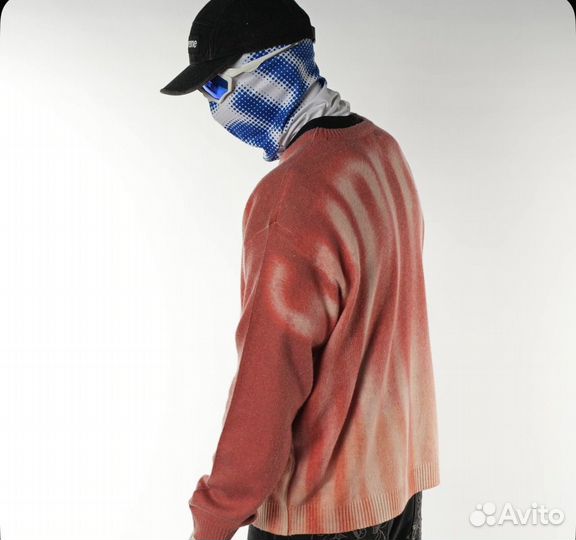 Свитер supreme blurred logo