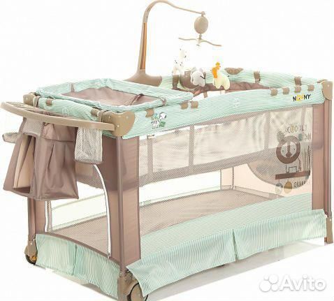 Детский манеж-кровать в хорошем состоянии