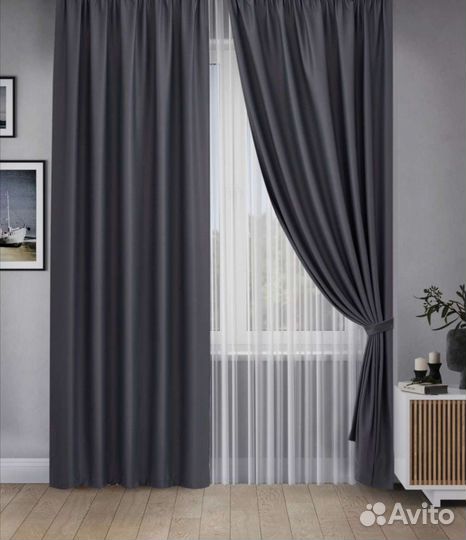 Шторы блэкаут готовые новые разные цвета