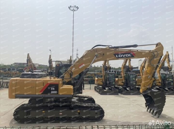 Гусеничный экскаватор Lovol FR220D, 2024