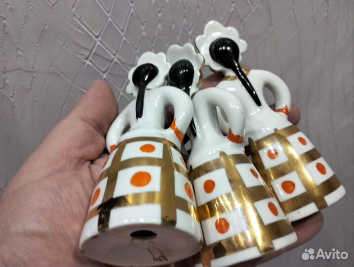 Фарфоровые статуэтки Барышня.Дулево