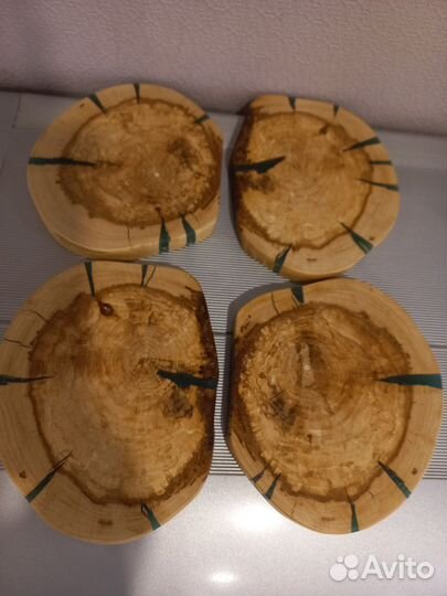 Подставки под горячее. Дерево