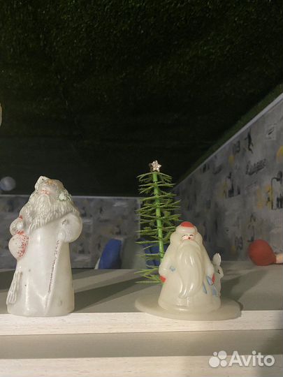 Дед Мороз Снегурочка СССР игрушка