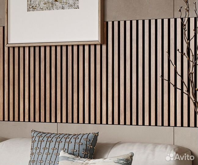 Акустическая панель Cosca Decor Сканди Ясень Тирамису, 2750x600x19мм Бежевый