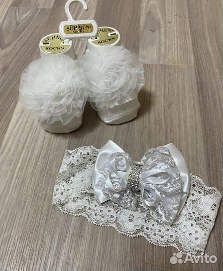 Набор повязка и носочки