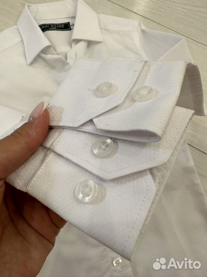 Рубашка белая школьная