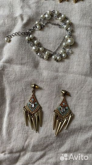 Бижутерия Ожерелье колье серьги бусы подвеска
