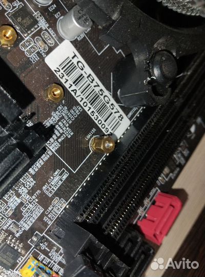 Материнская плата с процессором