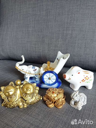 Статуэтки слоны, талисманы фэн шуй