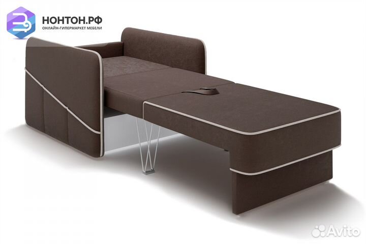 Кресло еврокнижка Энерджи коричневое