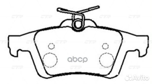 Колодки тормозные задние дисковые к-кт 'GK0659 CTR