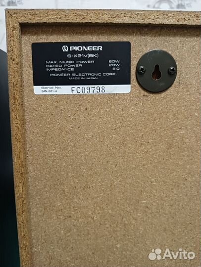 Акустика Pioneer S-X21V, made in Japan