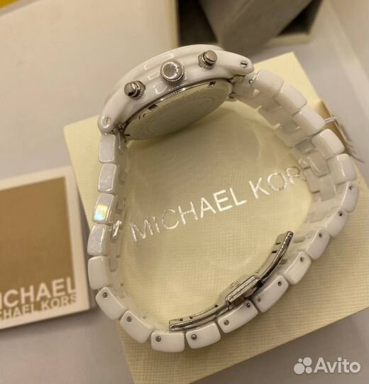 Часы Женские Michael Kors Керамика Белые Оригинал