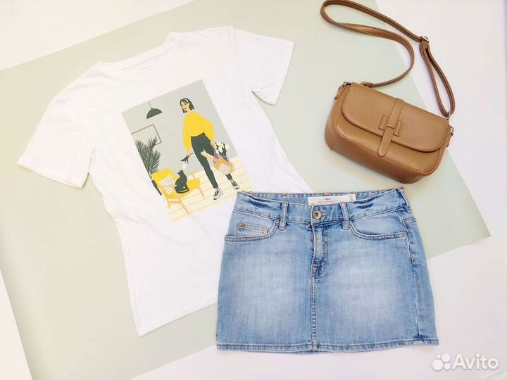 Женские вещи пакетом 42 44 Sela HM сумка кроссбоди