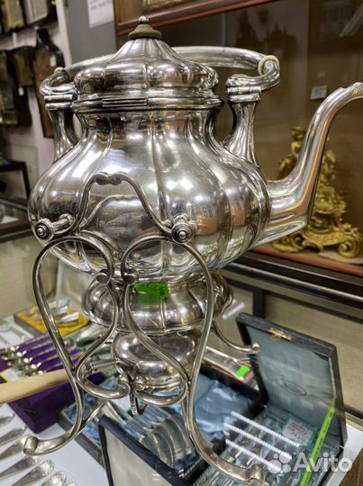 Бульотка серебро 800 пробы Франция 19 век