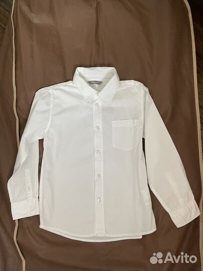 Рубашка белая на мальчика Lindex, 122