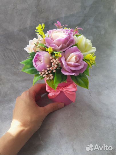 Букет из мыла ручная работа