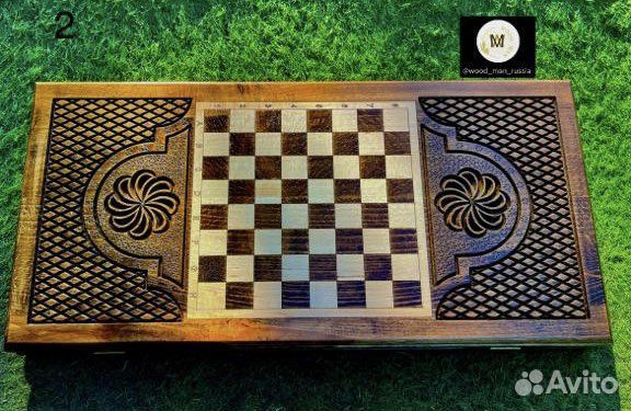 Нарды + шахматная доска 2 в одном