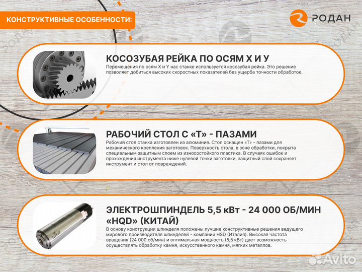 Фрезерно-гравировальный станок с чпу ST 1325R