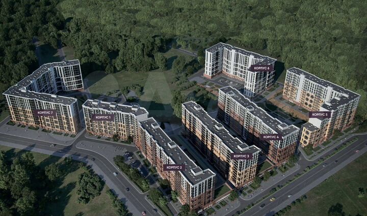 Квартира-студия, 22,8 м², 9/12 эт.