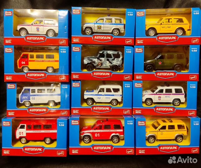 Металлические модели машин