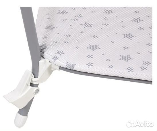 Манеж Polini kids Classic Звезды белый серый