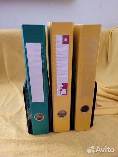 Папка регистратор 3 штуки + подставка