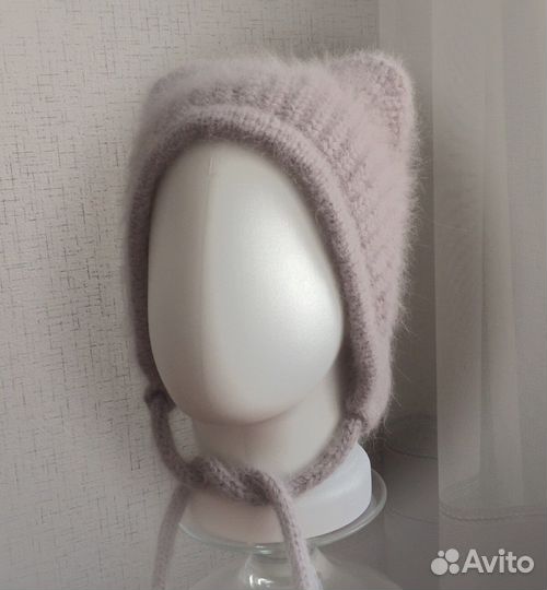 Чепчик с ушками женский Коточепчик