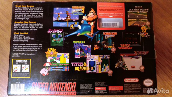 Игровая консоль Nintendo Super NES в коробке новая