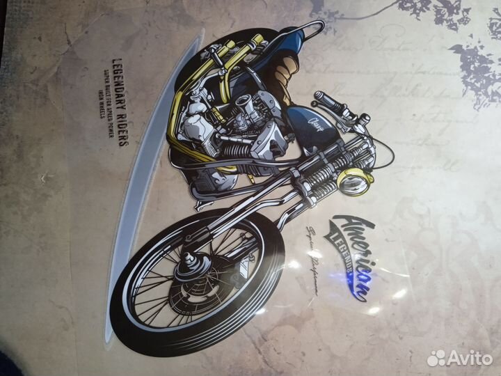 Переводки термо наклейки патчи мотоцикл кот ле