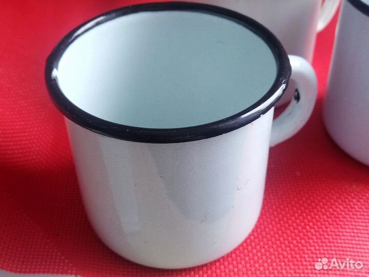 Новая армейская железная кружка эмалированная СССР