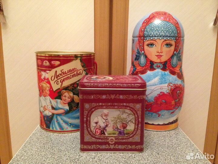 Жестяные коробки ёмкости