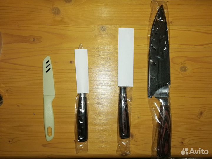 Набор кухонных ножей новый