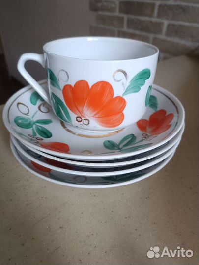 Чайные пары и блюдца