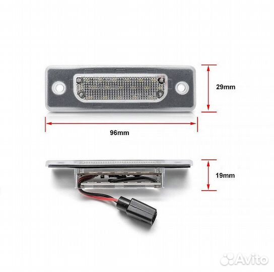Подсветка номера на BMW 5-серии Е34 7-серии Е32